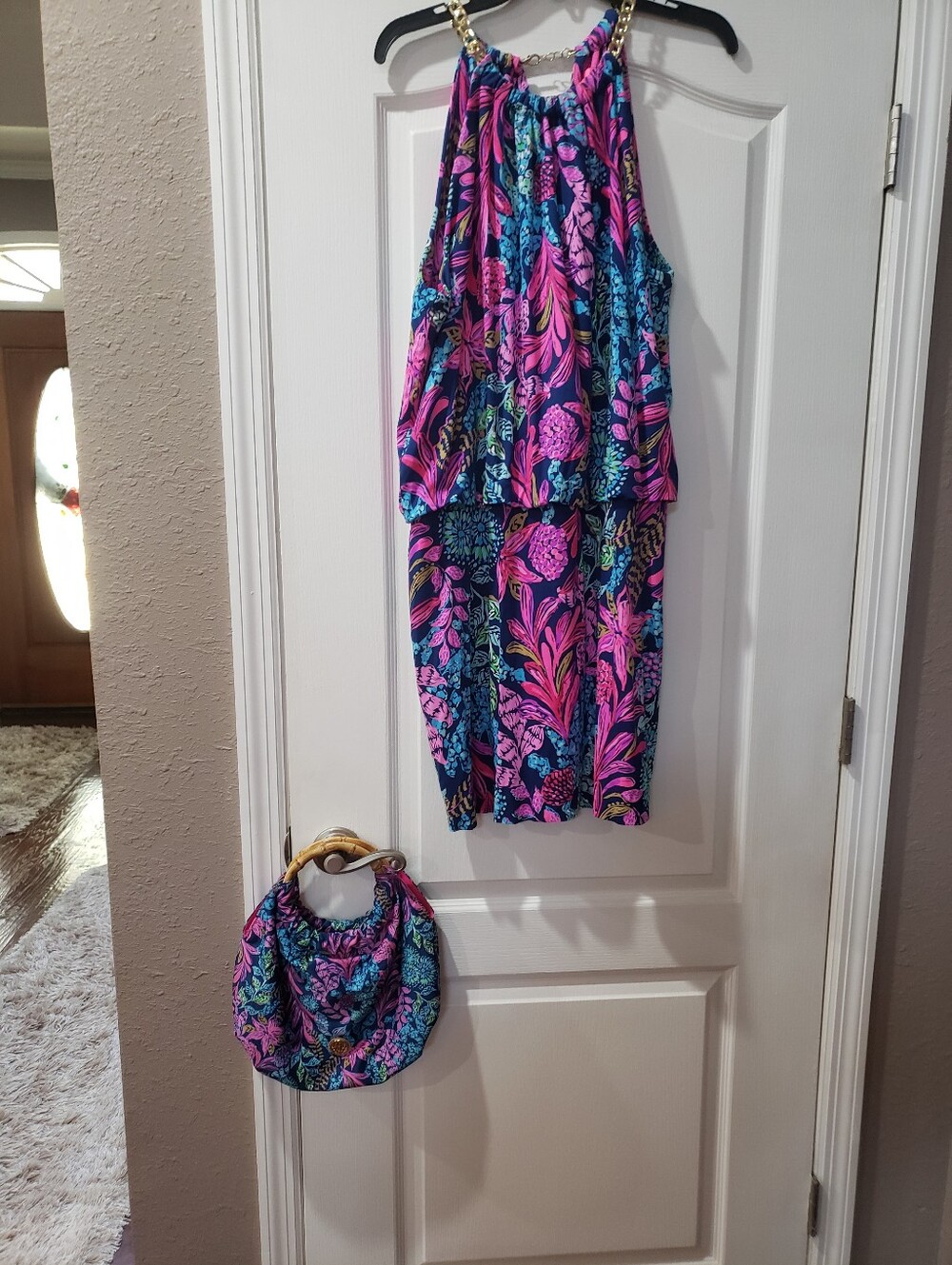 Lilly Pulitzer Dress And Matching Purse